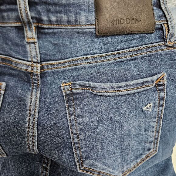 Hidden Jeans Women's 27 (27x26.5) Blue Skinny Mid-Rise Stretch Ankle Denim GUC - Picture 10 of 10